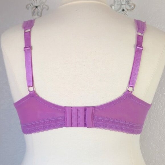 Adore Me 40D Bra Unlined Underwire Purple - Picture 2 of 5